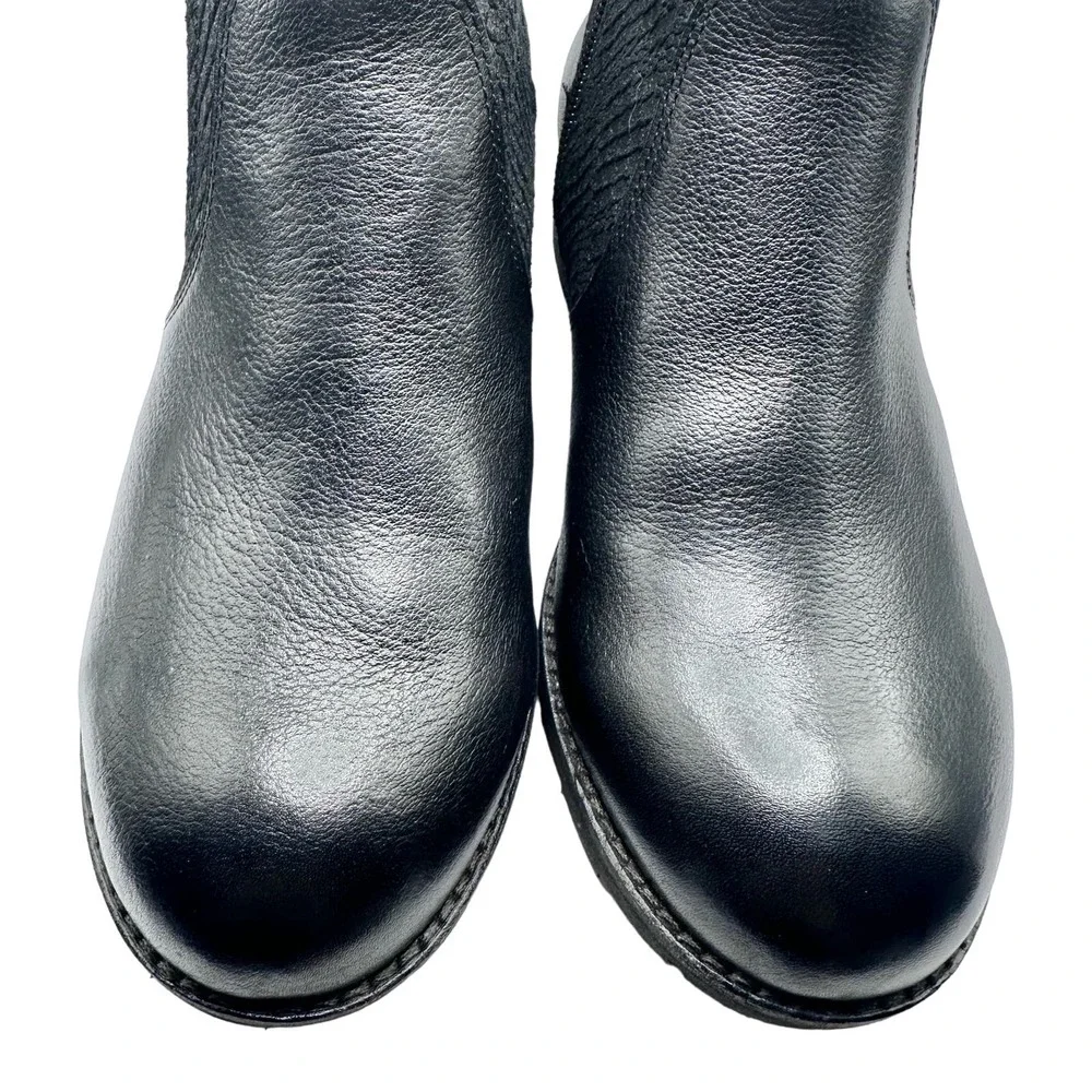 Abeo | Women | Darlington Black Leather Side Zip Ankle Booties | Size 7 - Picture 7 of 14